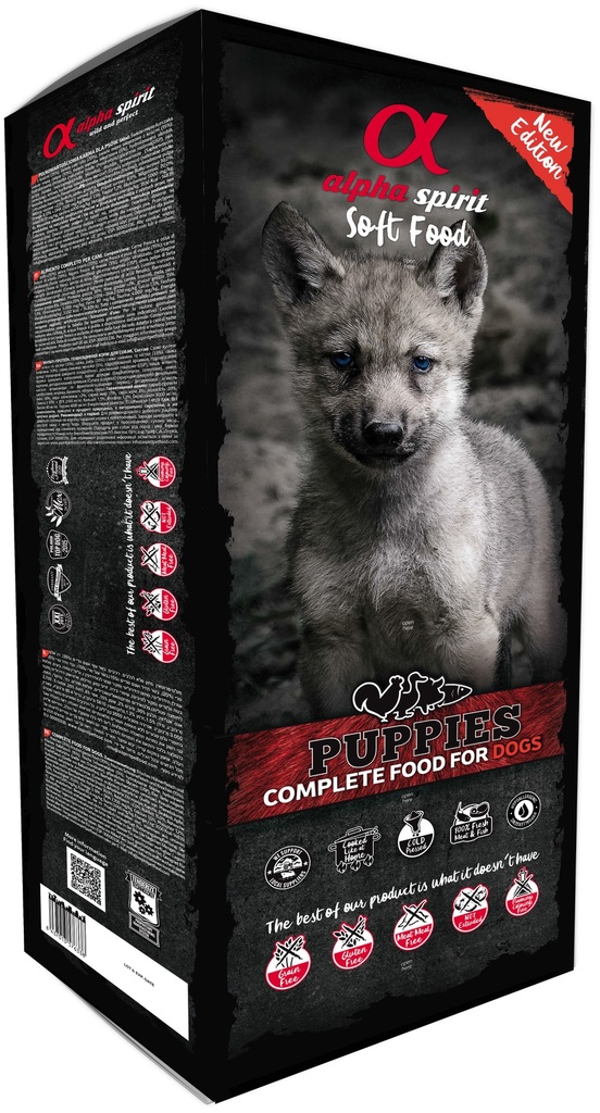 Alpha spirit Aliment complet pour chiens semi-humide Chiots