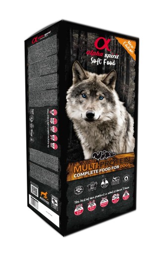 Alpha spirit Aliment complet pour chiens semi-humide Multi-protéine