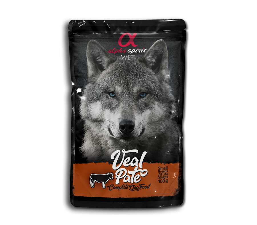 Alpha spirit Sachet pâté de veau chien 300g