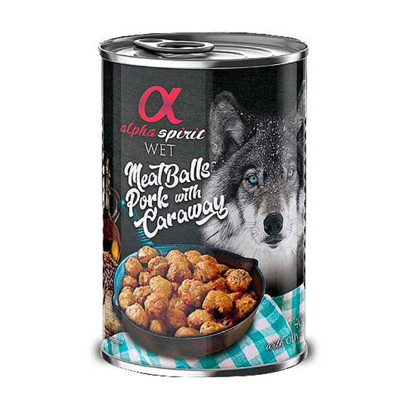 Alpha Spirit Boulettes De Viande Porc & Carvi 400G