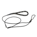 Laisse de présentation ronde noire Ø 3,5 mm x 1,2 m