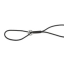 Laisse de présentation ronde noire Ø 3,5 mm x 1,2 m