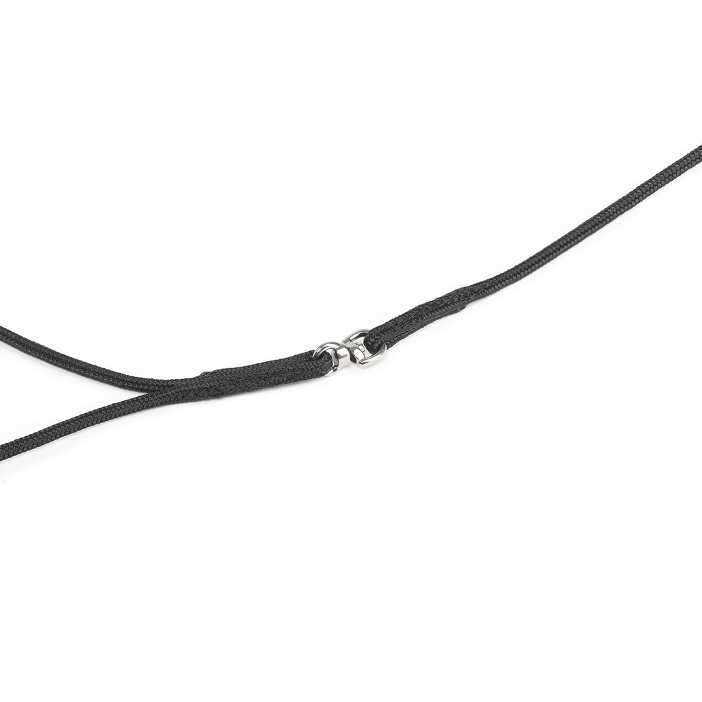 Laisse de présentation ronde noire Ø 3,5 mm x 1,2 m