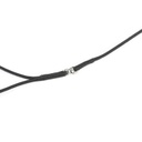 Laisse de présentation ronde noire Ø 3,5 mm x 1,2 m