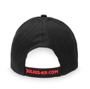 Casquette Julius-K9 noire en coton avec logo K9-Unit rouge