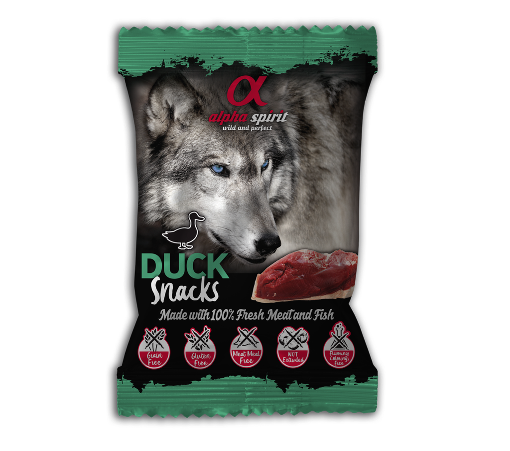 Alpha Spirit Snacks Au Canard Pour Chien 50G