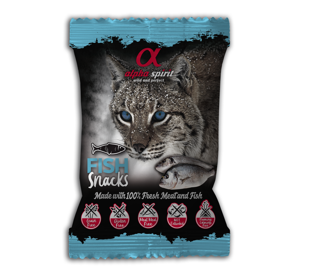 Alpha Spirit Snacks Au Poisson Pour Chat 50G