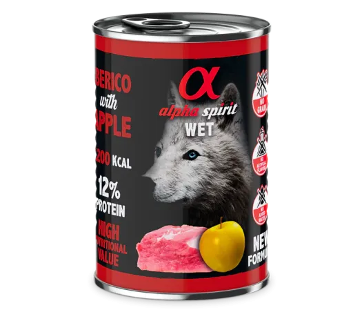 Alpha Spirit Boîte Porc & Pomme Pour Chien 400G