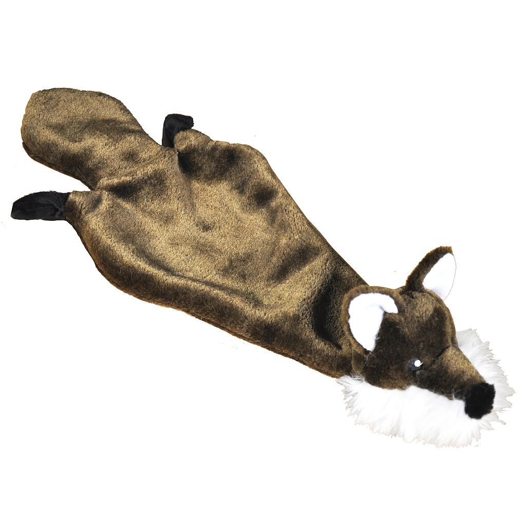 Vadigran Jouet Chien Peluche Renard Brun Foncé 51Cm