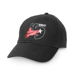 [10K9K-US] Julius-k9 casquette noire en coton avec logo rouge