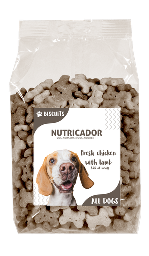 [NU027-500] Dog Snacks Fresh Chicken Lamb