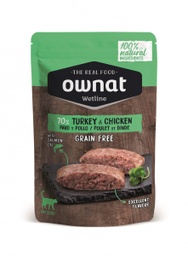 [057000] Ownat chat gf Wetline poulet & dinde 85g