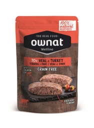 [057001] Ownat chat gf Wetline veau & dinde 85g