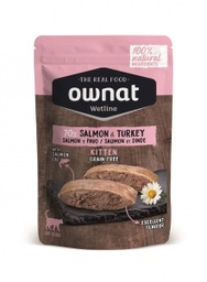 [057007] Ownat kat gf Wetline kitten zalm & kalkoen 85g
